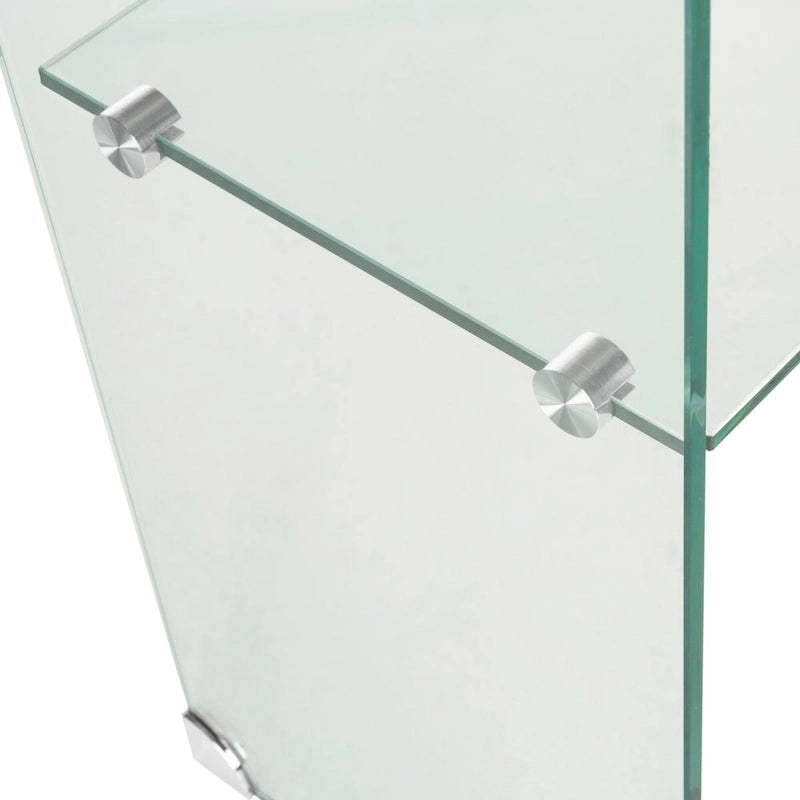 Table console transparente SAFAVIEH Hawa - 43.3 x 13.8 x 29.5 - 43Lx14Px30H