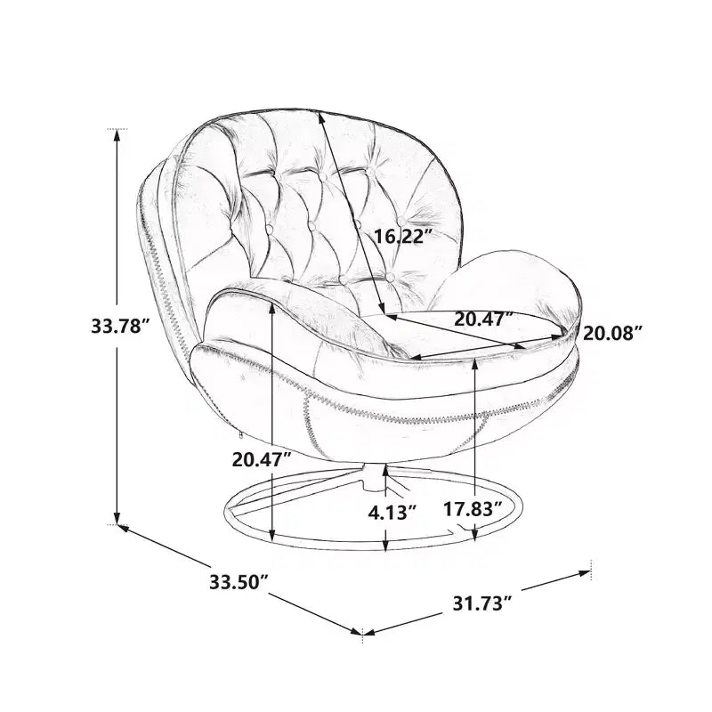 Fauteuil d'appoint en velours Okak avec pouf, fauteuil de salon moderne de style scandinave sans accoudoirs, fauteuil d'appoint doux et confortable pour regarder la télévision, jouer à des jeux