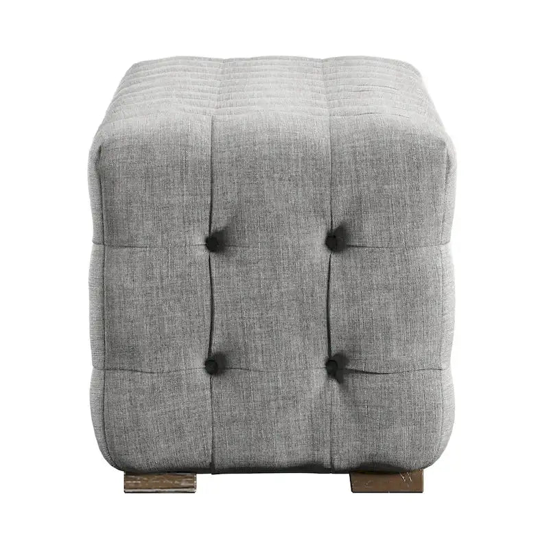 Banc capitonné en tissu de lin Knightsbridge par iNSPIRE Q Artisan