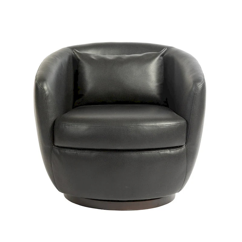 Fauteuil pivotant rembourré avec rangement, chaise d'appoint moderne pour salon, chambre, bureau, espaces de lecture - PU
