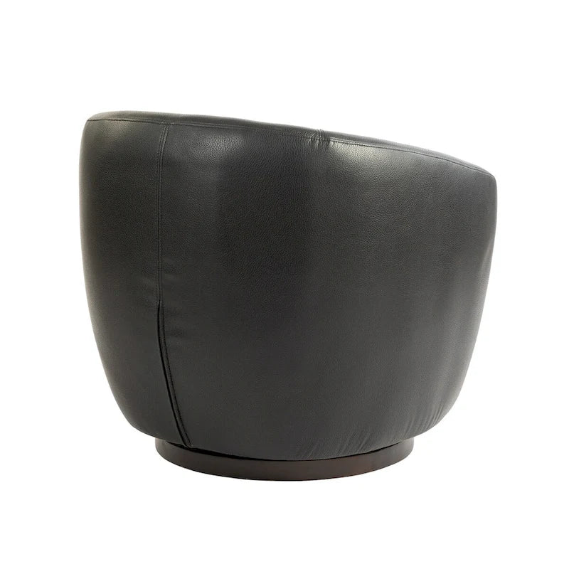 Fauteuil pivotant rembourré avec rangement, chaise d'appoint moderne pour salon, chambre, bureau, espaces de lecture - PU
