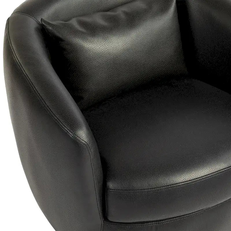 Fauteuil pivotant rembourré avec rangement, chaise d'appoint moderne pour salon, chambre, bureau, espaces de lecture - PU