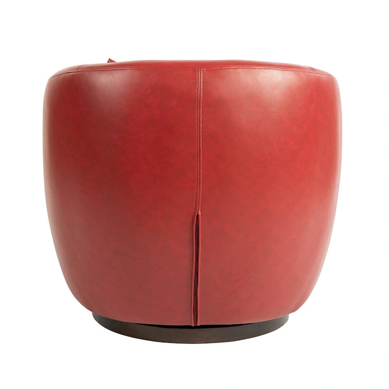 Fauteuil pivotant rembourré avec rangement, chaise d'appoint moderne pour salon, chambre, bureau, espaces de lecture - PU