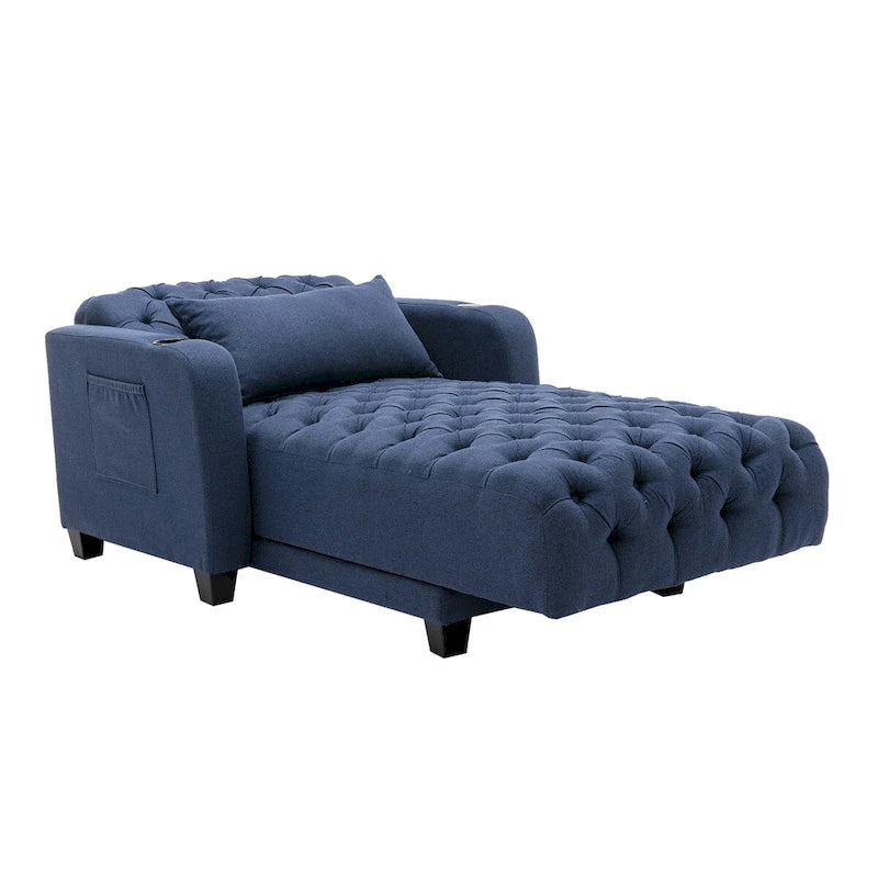 Clihome méridienne inclinable capitonnée