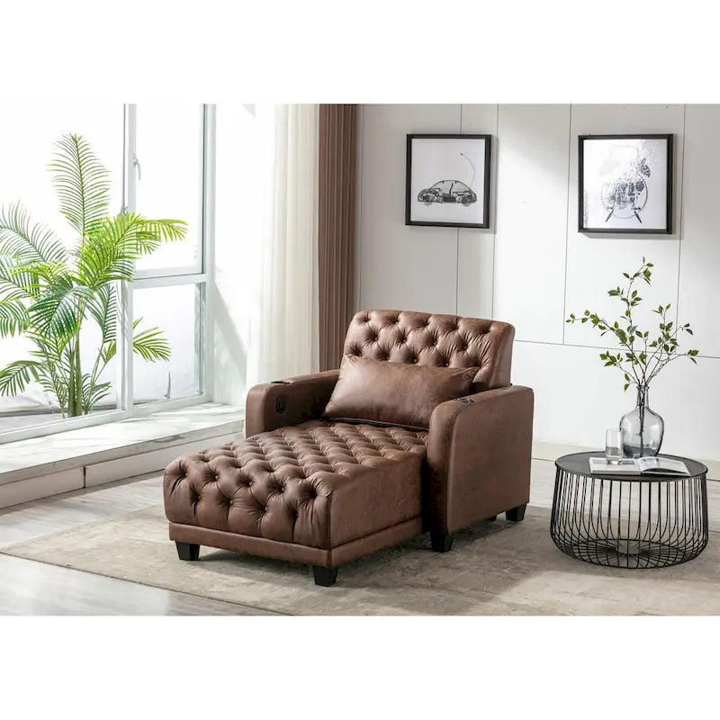 Clihome méridienne inclinable capitonnée