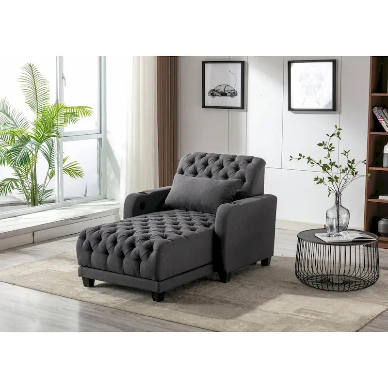 Clihome méridienne inclinable capitonnée