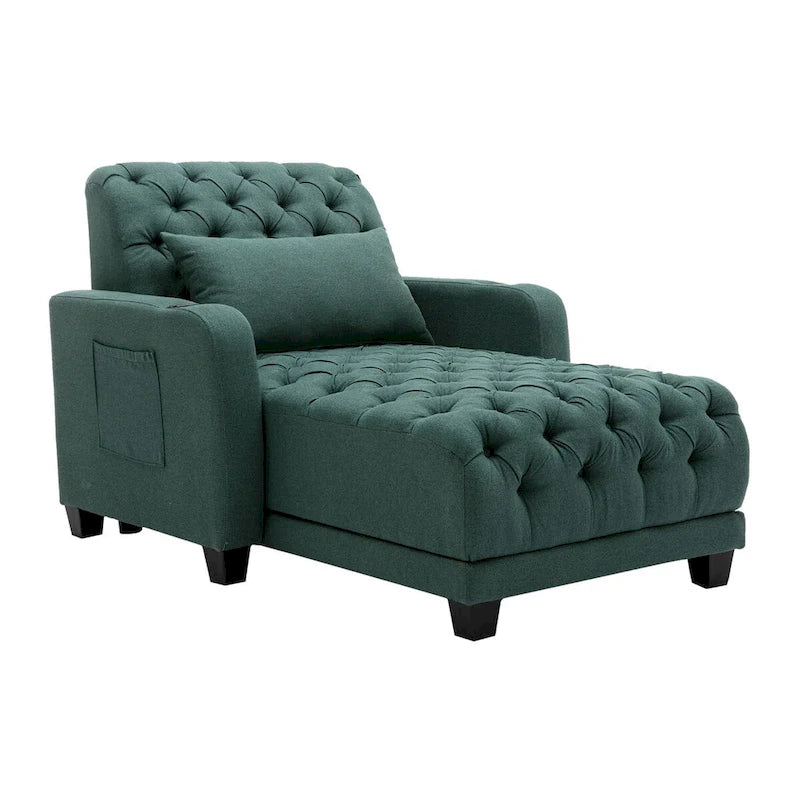 Clihome méridienne inclinable capitonnée