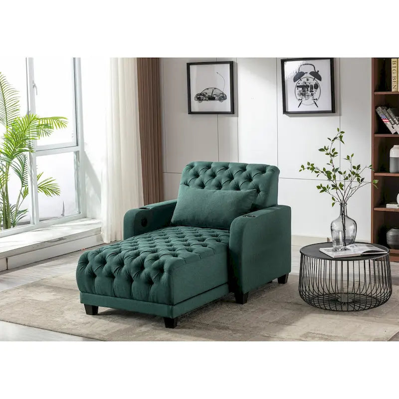 Clihome méridienne inclinable capitonnée
