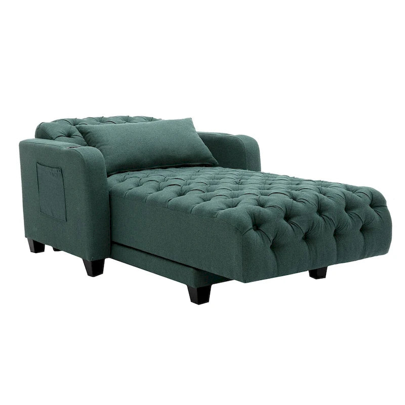 Clihome méridienne inclinable capitonnée