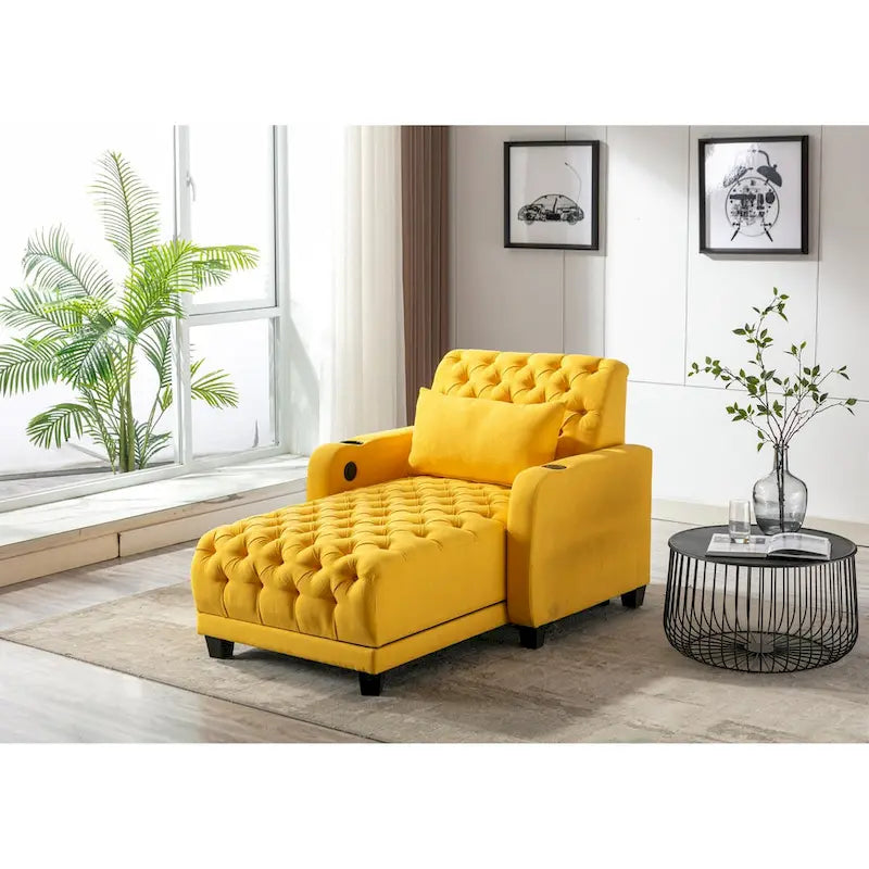Clihome méridienne inclinable capitonnée