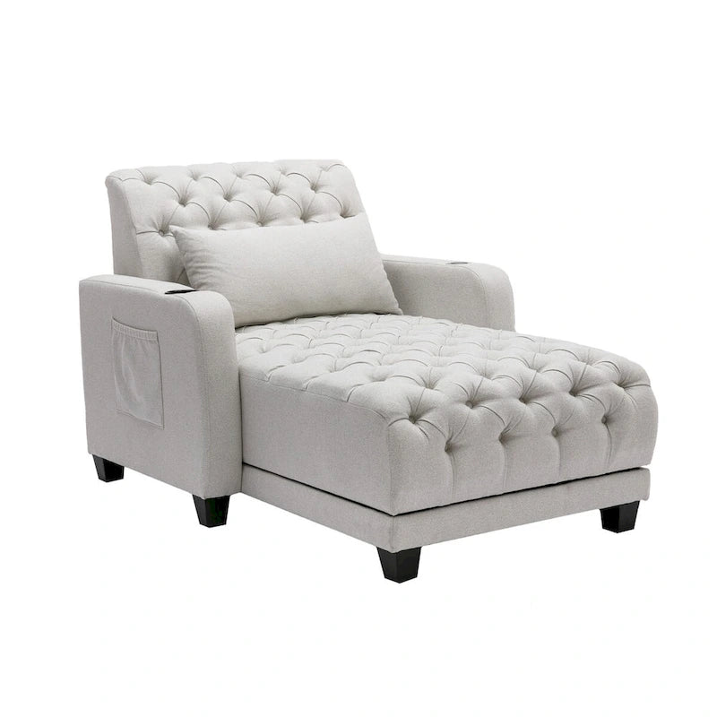 Clihome méridienne inclinable capitonnée