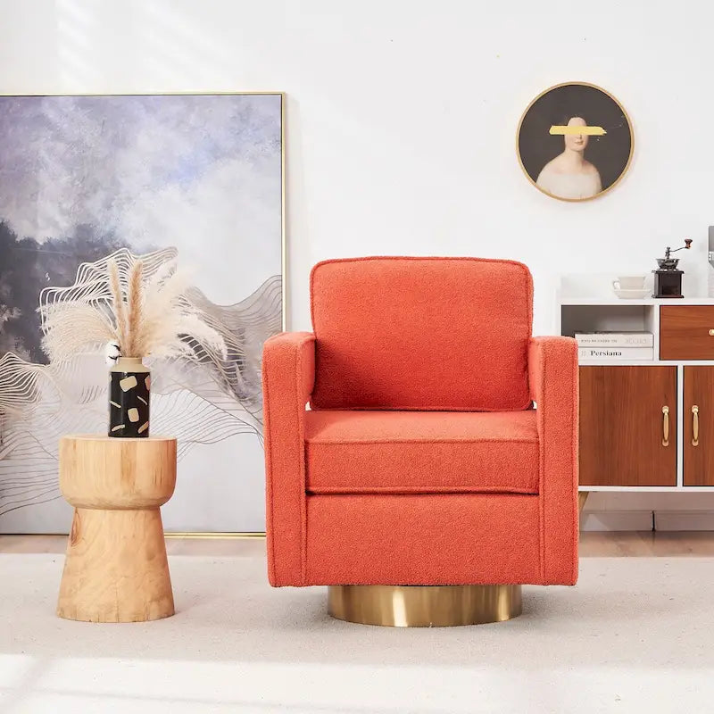 Fauteuil club pivotant à 360 degrés, moderne et individuel