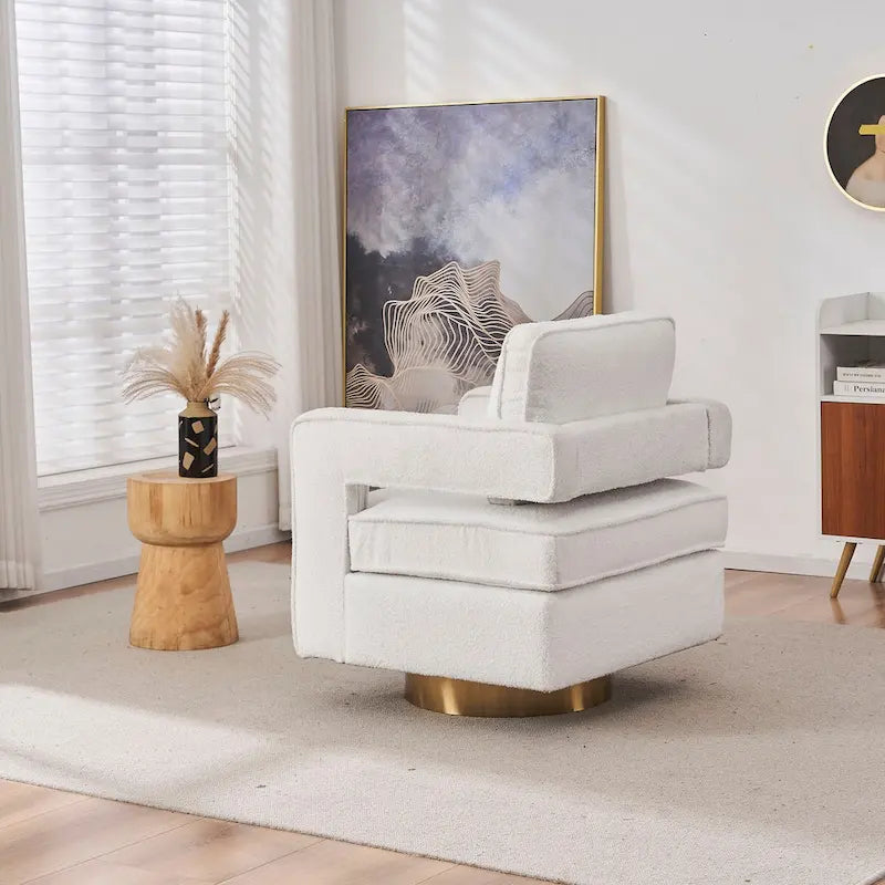 Fauteuil club pivotant à 360 degrés, moderne et individuel