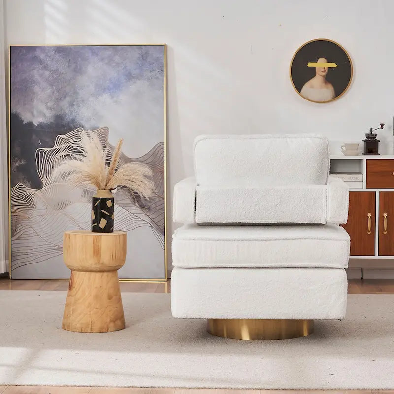 Fauteuil club pivotant à 360 degrés, moderne et individuel