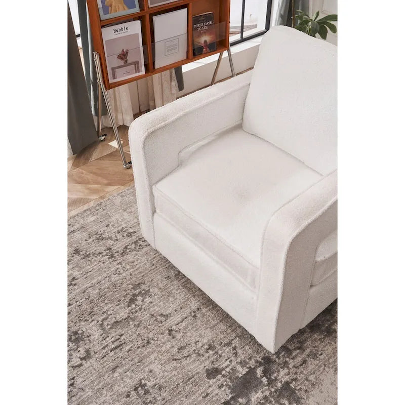 Fauteuil club pivotant à 360 degrés, moderne et individuel