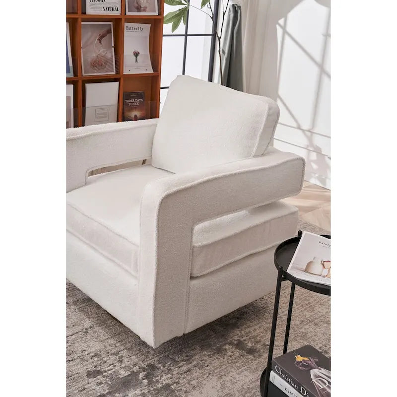 Fauteuil club pivotant à 360 degrés, moderne et individuel