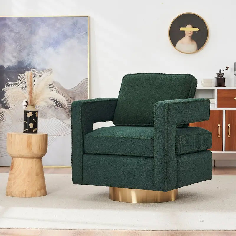Fauteuil club pivotant à 360 degrés, moderne et individuel