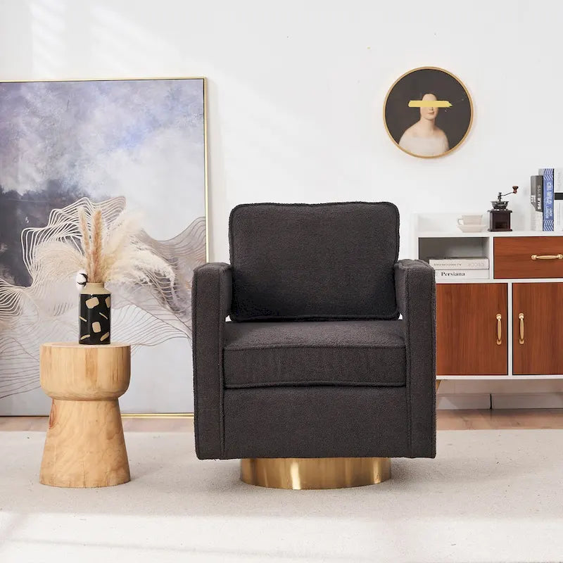 Fauteuil club pivotant à 360 degrés, moderne et individuel