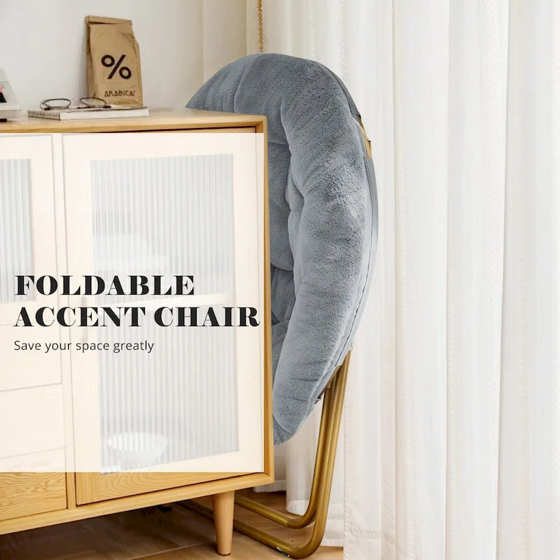 Fauteuil d'appoint en lin capitonné confortable, Canapé de lecture pour salon, chambre à coucher