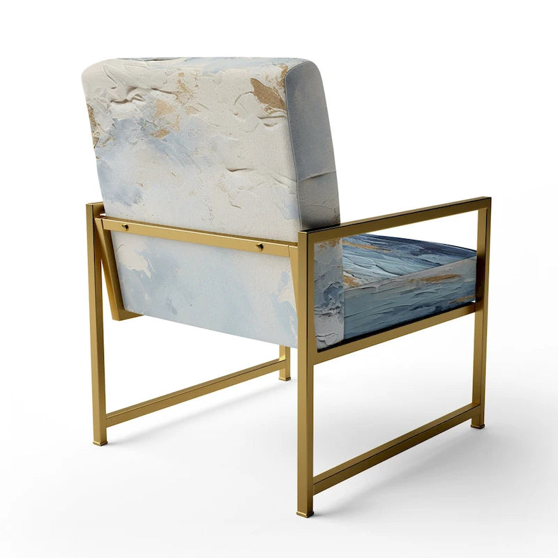 Designart Fauteuil d'appoint rembourré abstrait Scandinavian Solitude III avec chaise nautique et côtière – Plusieurs couleurs