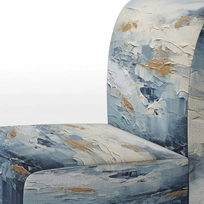 Designart Fauteuil d'appoint rembourré abstrait Scandinavian Solitude III avec chaise nautique et côtière – Plusieurs couleurs
