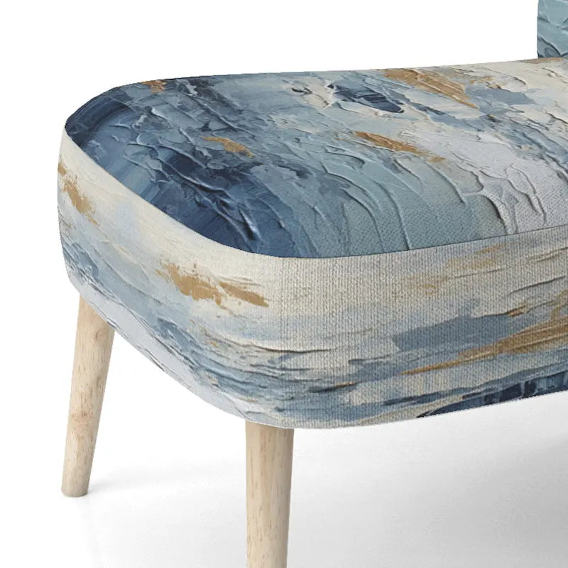 Designart Fauteuil d'appoint rembourré abstrait Scandinavian Solitude III avec chaise nautique et côtière – Plusieurs couleurs