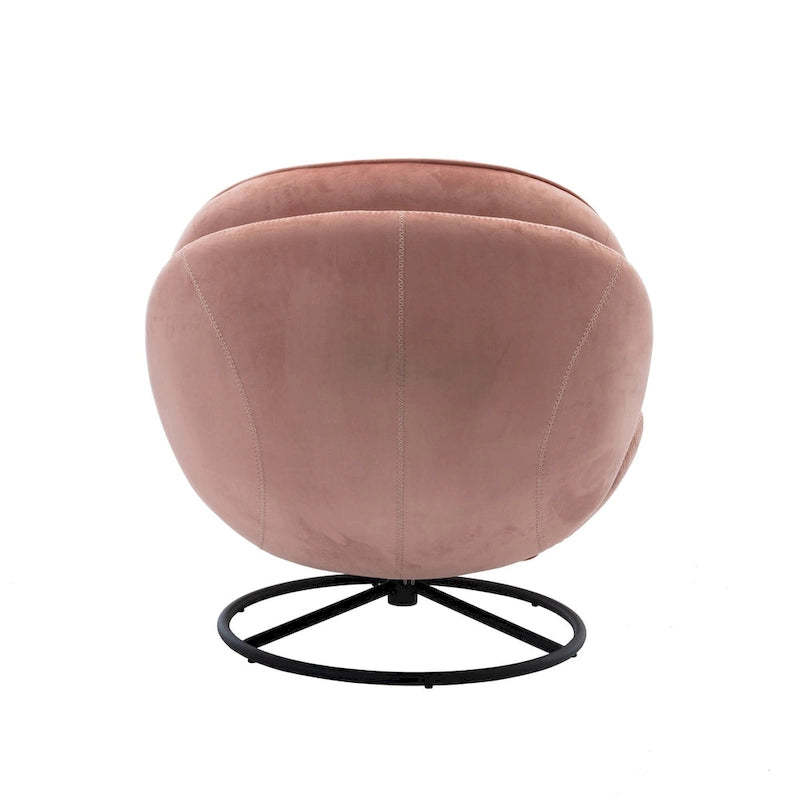 Fauteuil d'appoint avec pouf