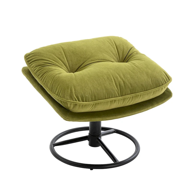 Fauteuil d'appoint avec pouf