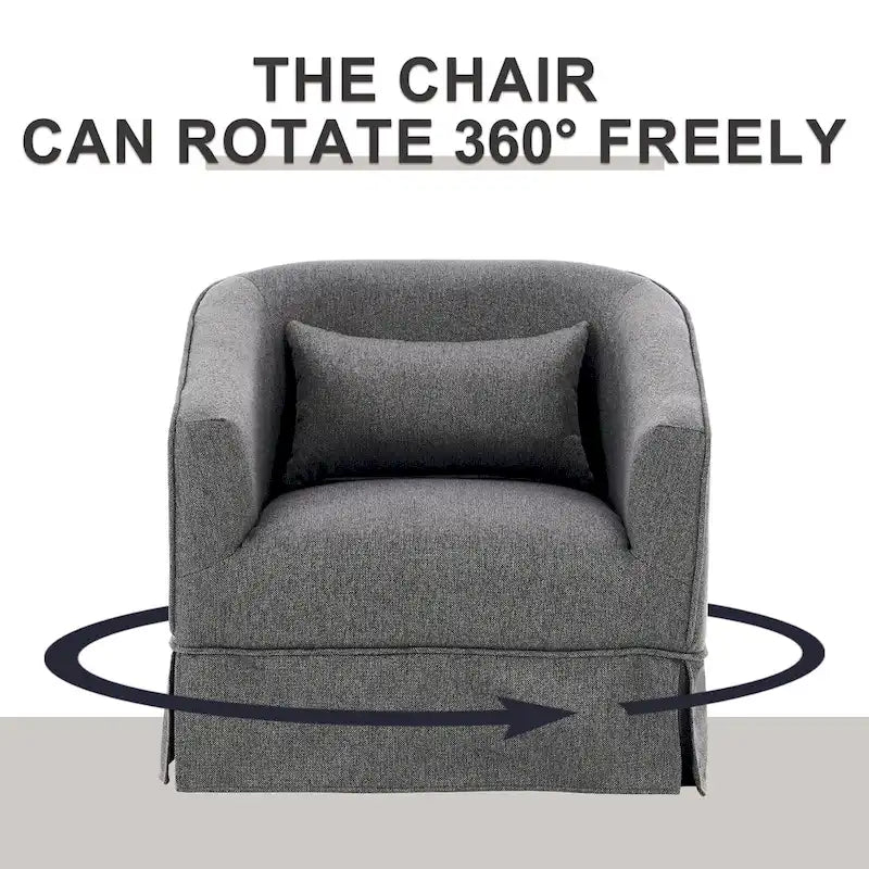 Fauteuil pivotant avec repose-pieds