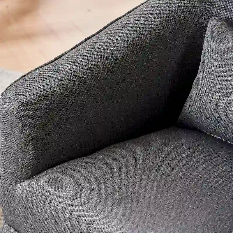 Fauteuil pivotant avec repose-pieds