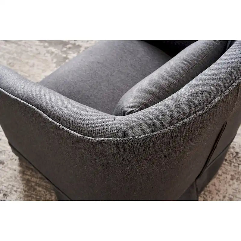 Fauteuil pivotant avec repose-pieds
