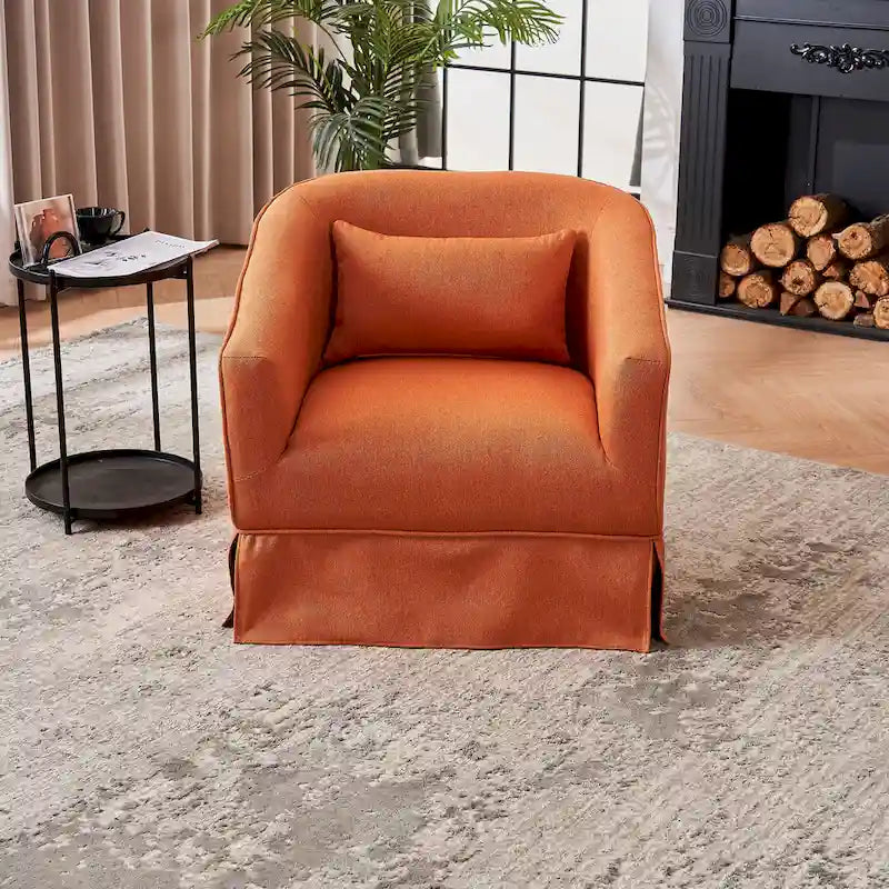 Fauteuil pivotant avec repose-pieds