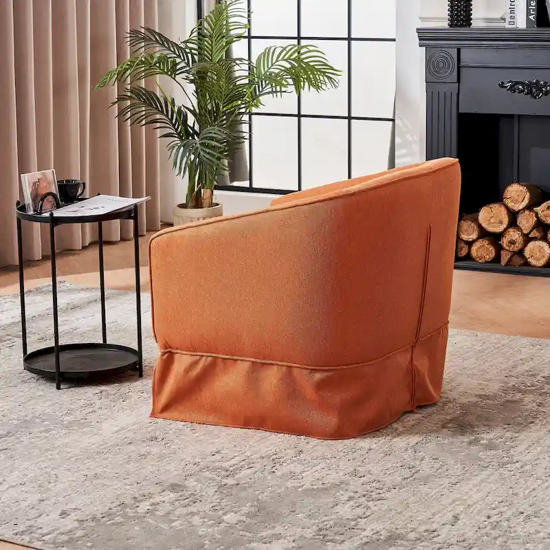 Fauteuil pivotant avec repose-pieds