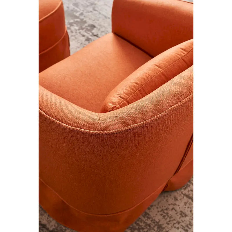Fauteuil pivotant avec repose-pieds