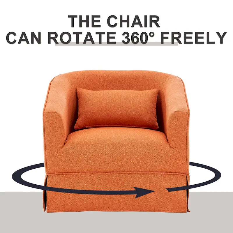 Fauteuil pivotant avec repose-pieds