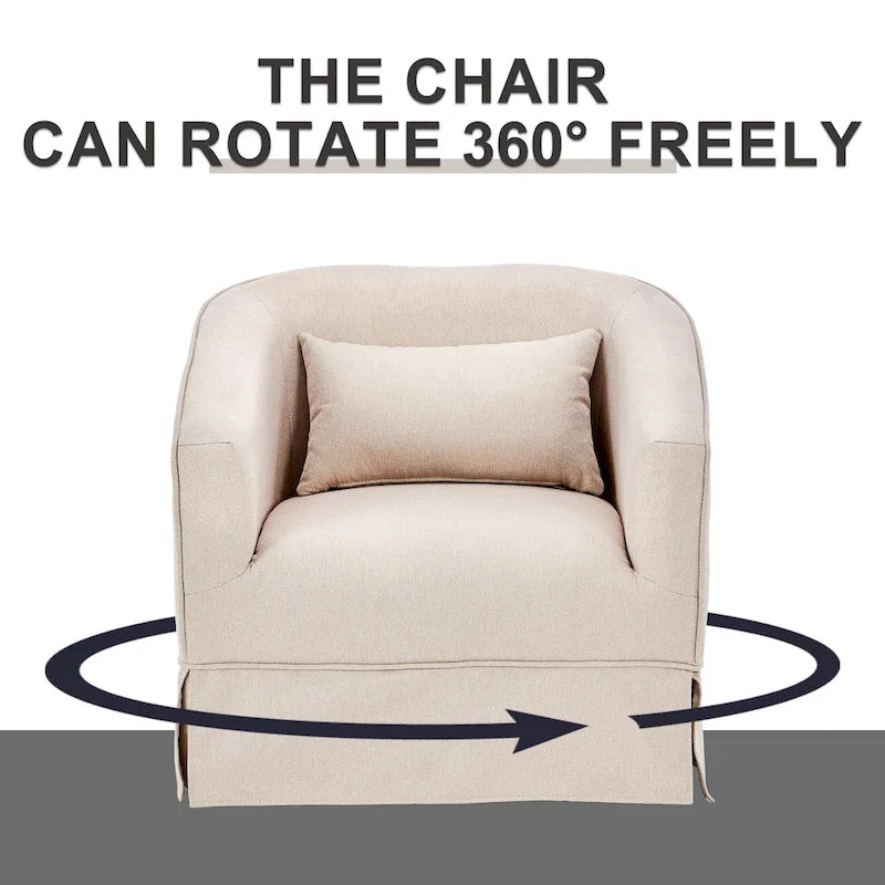 Fauteuil pivotant avec repose-pieds