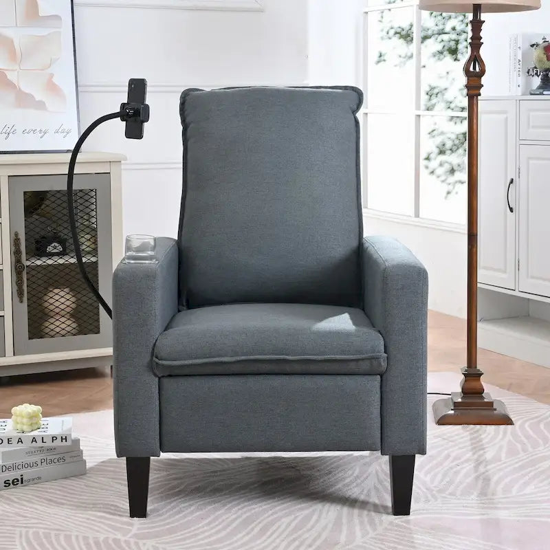 Fauteuils inclinables pour adultes, canapé inclinable réglable avec support de téléphone portable et porte-gobelet