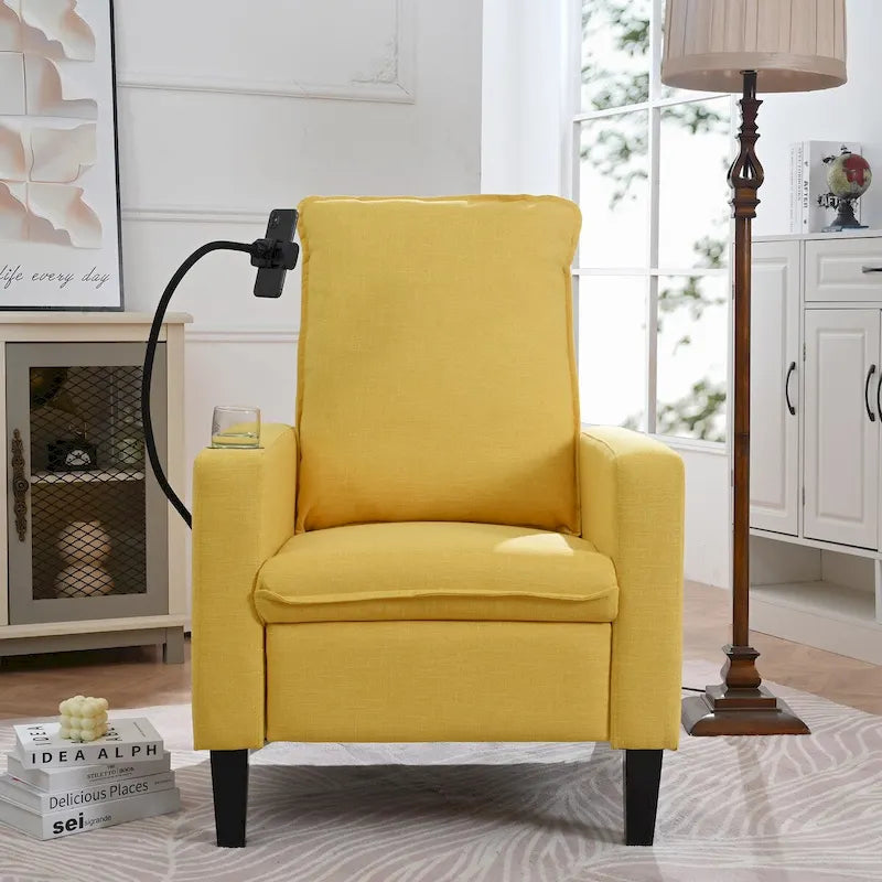 Fauteuils inclinables pour adultes, canapé inclinable réglable avec support de téléphone portable et porte-gobelet