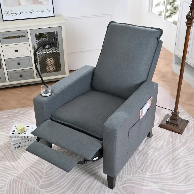 Fauteuils inclinables pour adultes, canapé inclinable réglable avec support de téléphone portable et porte-gobelet