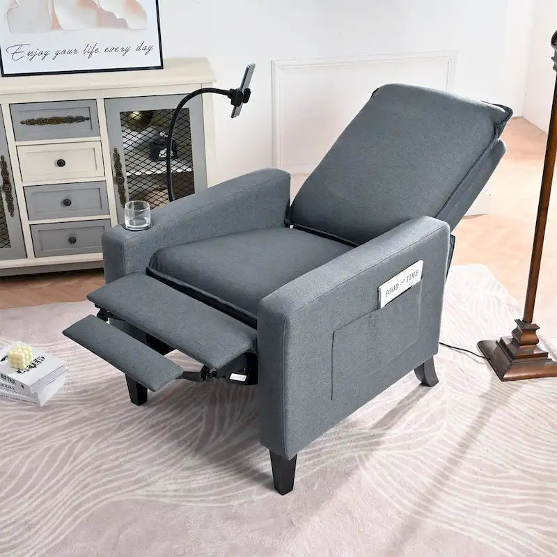 Fauteuils inclinables pour adultes, canapé inclinable réglable avec support de téléphone portable et porte-gobelet
