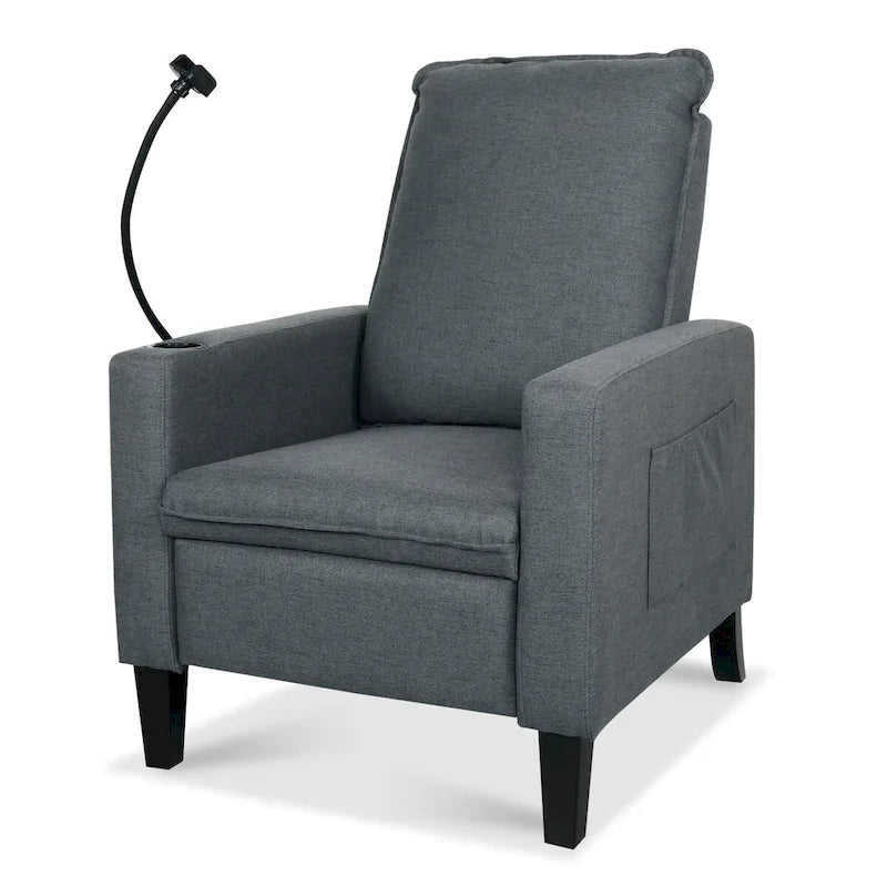 Fauteuils inclinables pour adultes, canapé inclinable réglable avec support de téléphone portable et porte-gobelet