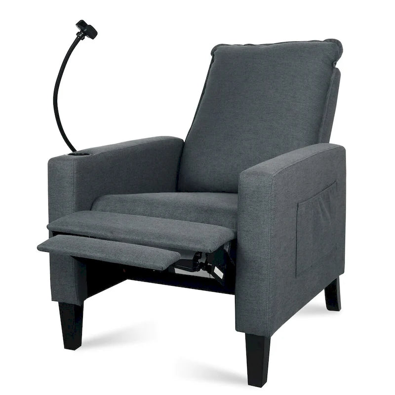 Fauteuils inclinables pour adultes, canapé inclinable réglable avec support de téléphone portable et porte-gobelet