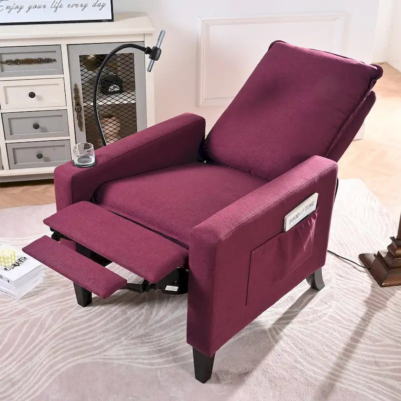 Fauteuils inclinables pour adultes, canapé inclinable réglable avec support de téléphone portable et porte-gobelet
