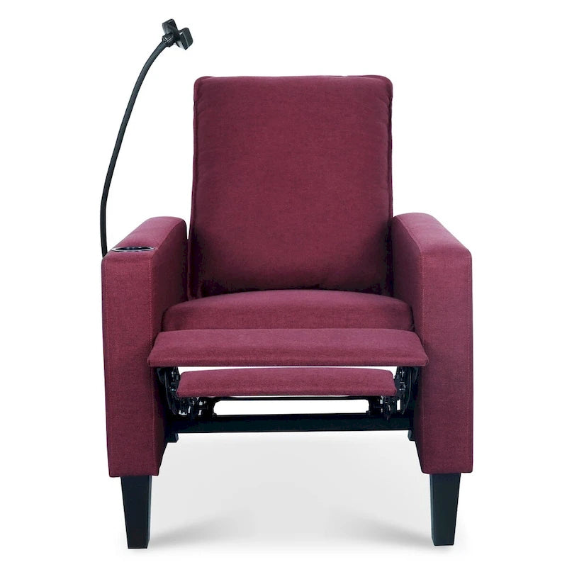 Fauteuils inclinables pour adultes, canapé inclinable réglable avec support de téléphone portable et porte-gobelet
