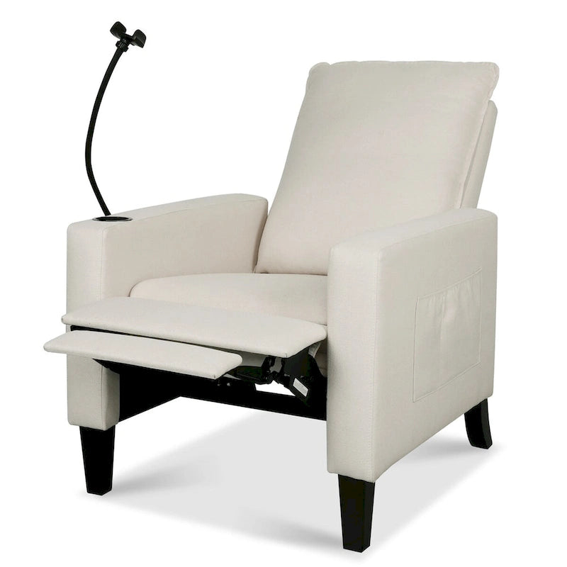 Fauteuils inclinables pour adultes, canapé inclinable réglable avec support de téléphone portable et porte-gobelet