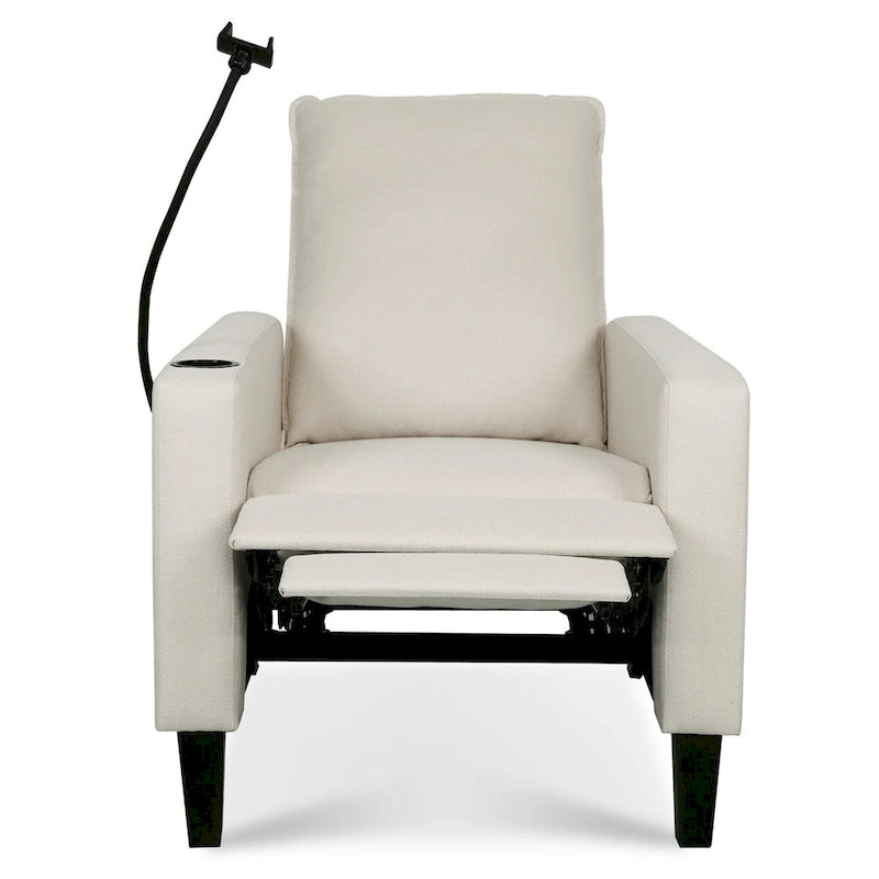 Fauteuils inclinables pour adultes, canapé inclinable réglable avec support de téléphone portable et porte-gobelet
