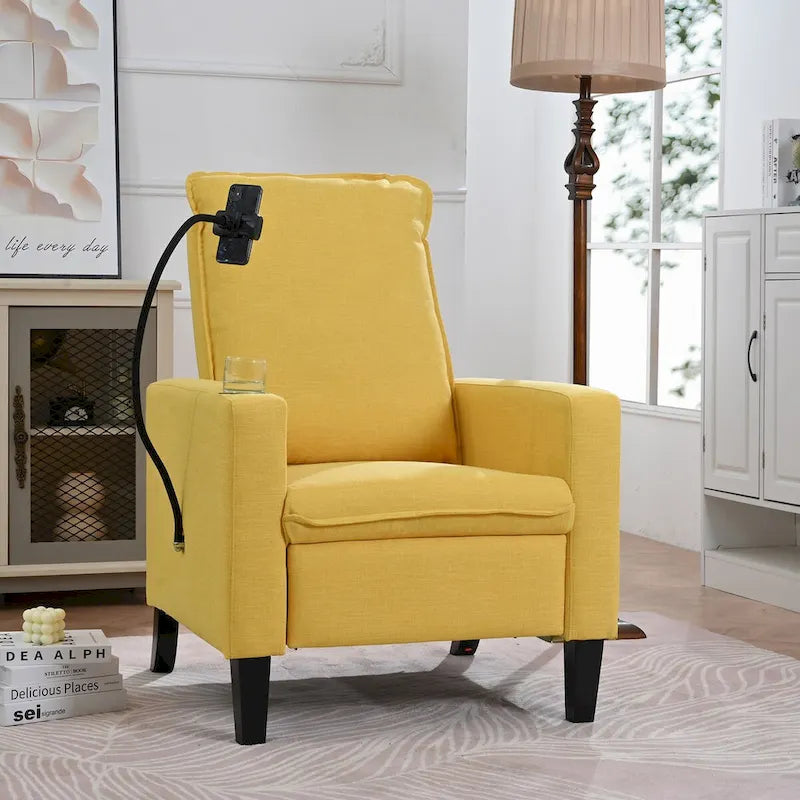 Fauteuils inclinables pour adultes, canapé inclinable réglable avec support de téléphone portable et porte-gobelet