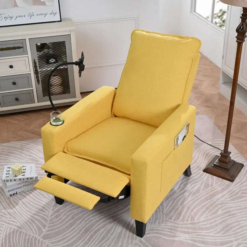 Fauteuils inclinables pour adultes, canapé inclinable réglable avec support de téléphone portable et porte-gobelet