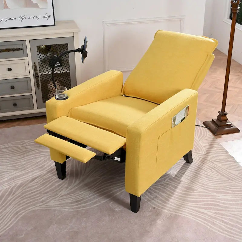 Fauteuils inclinables pour adultes, canapé inclinable réglable avec support de téléphone portable et porte-gobelet