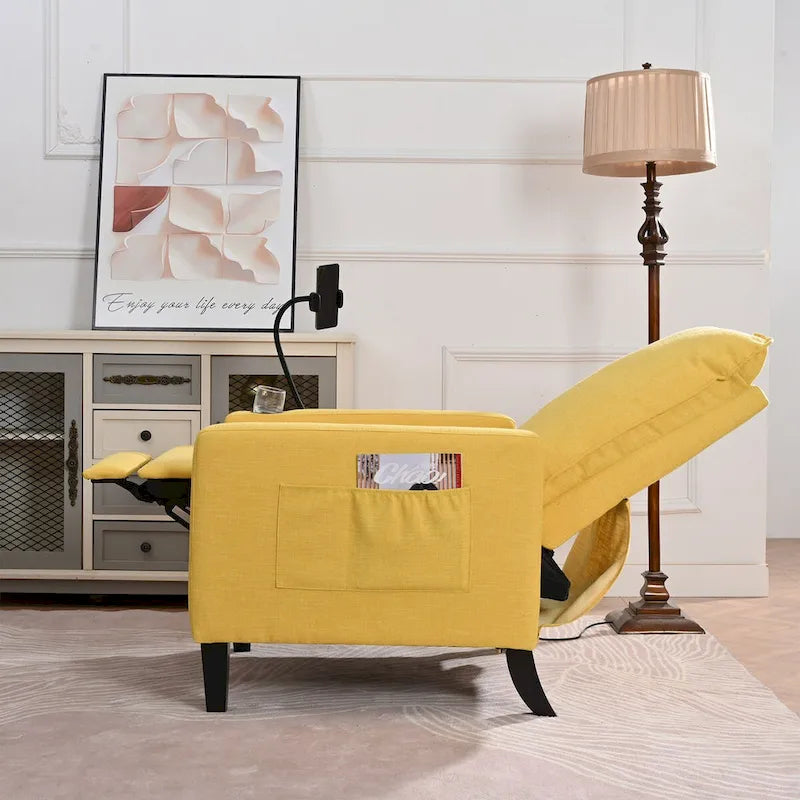 Fauteuils inclinables pour adultes, canapé inclinable réglable avec support de téléphone portable et porte-gobelet